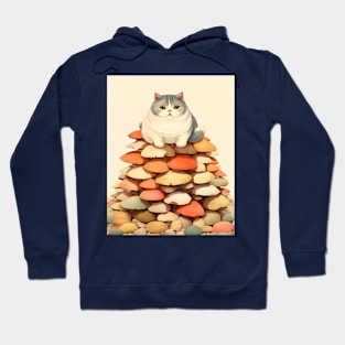 Feline Forest Fungi: Whimsical Adventures of Cats and Mushrooms Hoodie